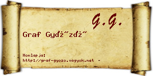 Graf Győző névjegykártya